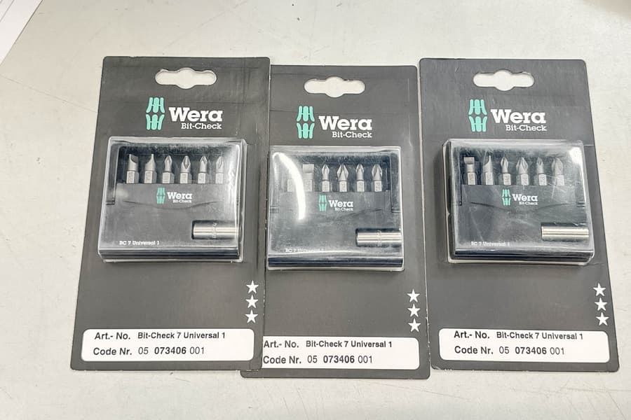 3 Bit-Sets Wera Bit-Check 7